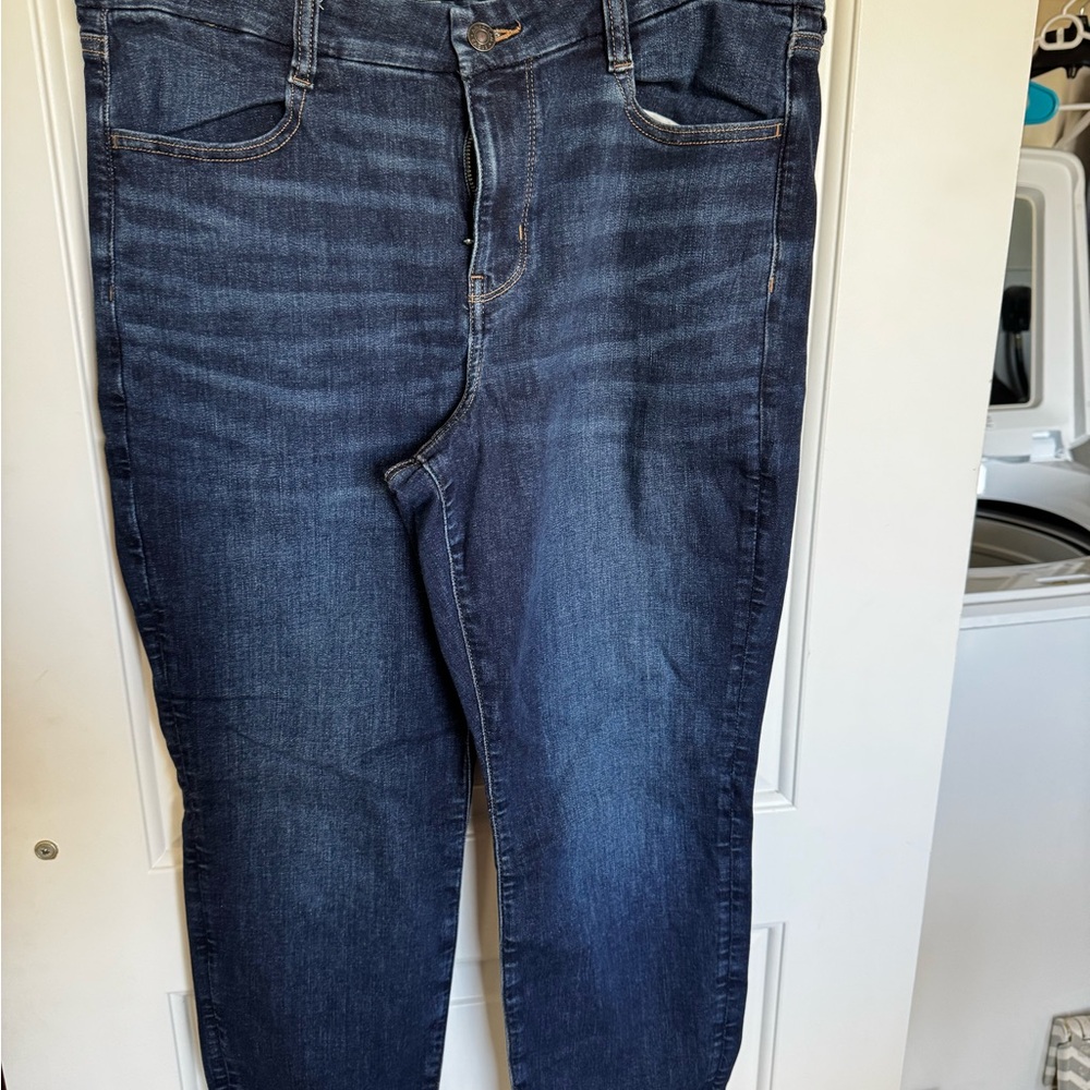 American Eagle Outfitters Dark Blue Straight Leg Jeans